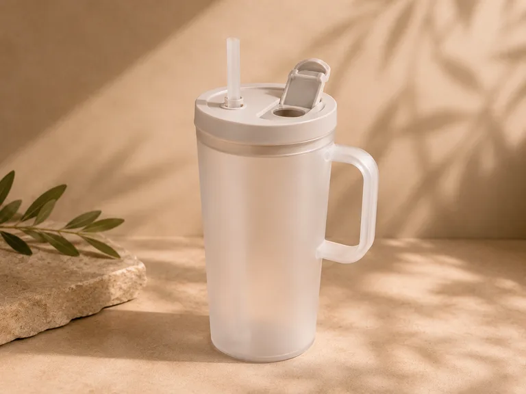 Dual-Drink Tumbler — Plastic Drinkware